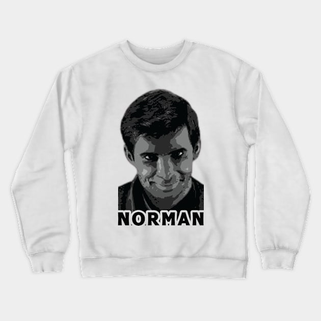 Norman // Horror Fan Design Crewneck Sweatshirt by Trendsdk